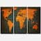 Designart - Ancient Map of The World Africa - Vintage Canvas Wall Art Print